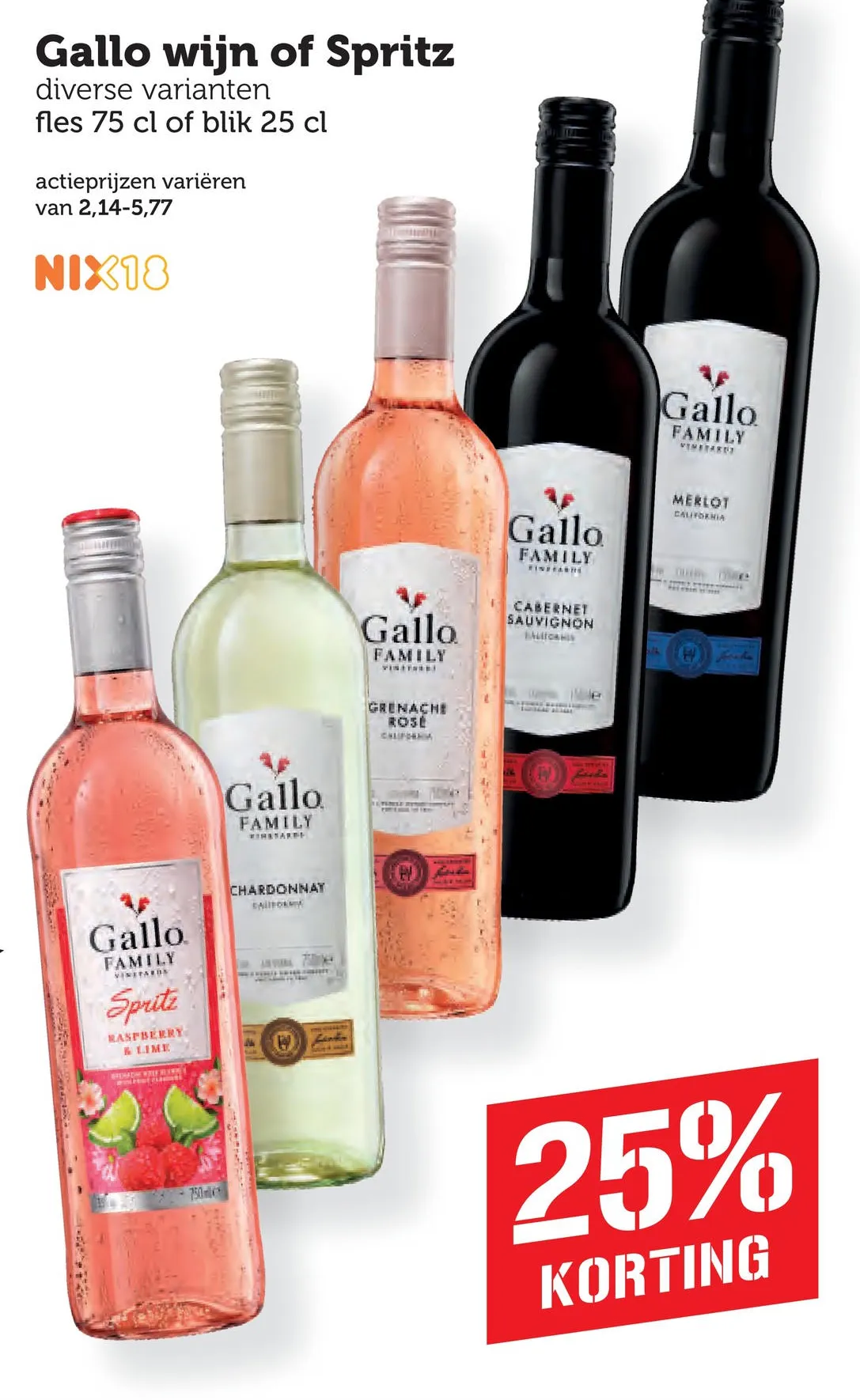 Gallo wijn of Spritz